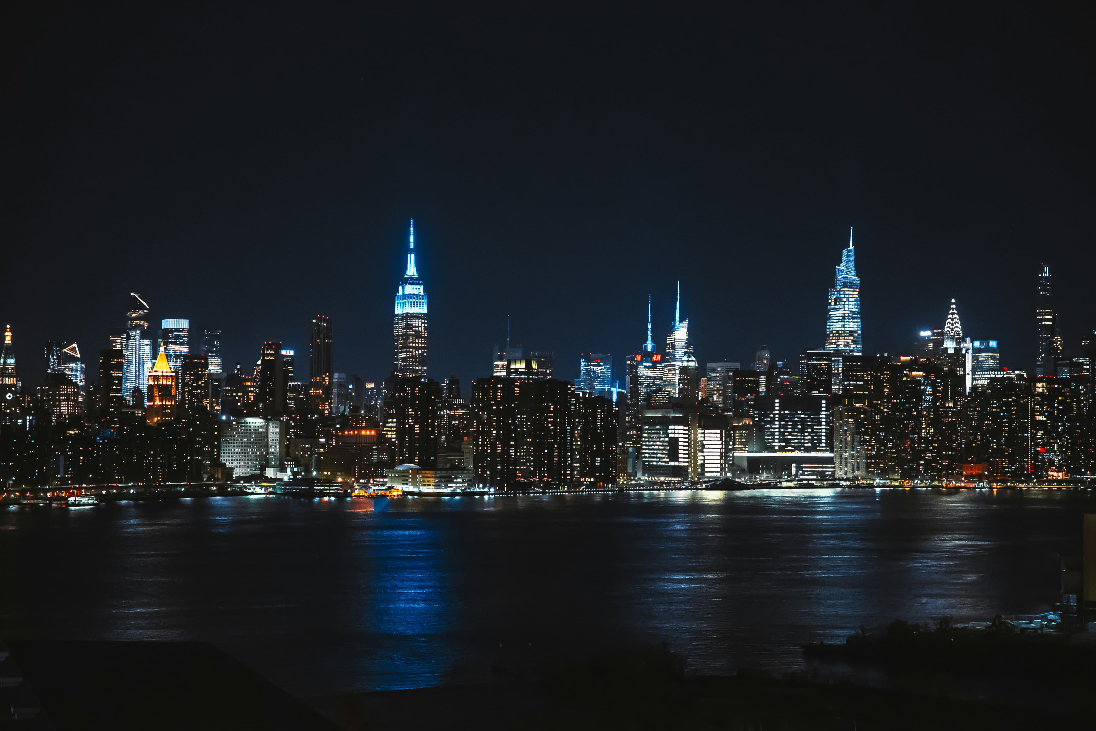 New York City skyline at night